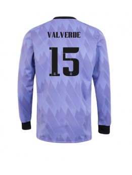 Real Madrid Federico Valverde #15 Auswärtstrikot 2022-23 Langarm